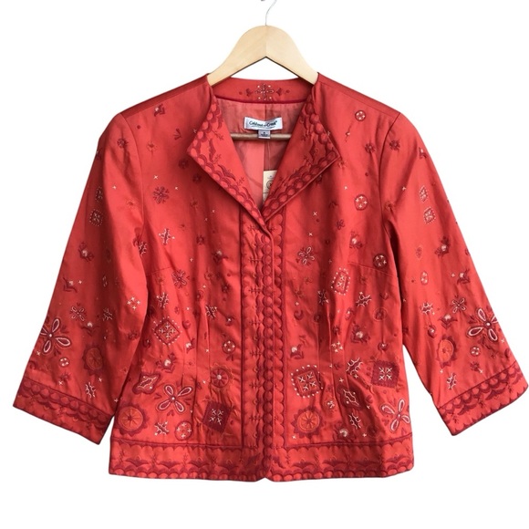 Coldwater Creek Embroidered Jacket NEW - Picture 1 of 7